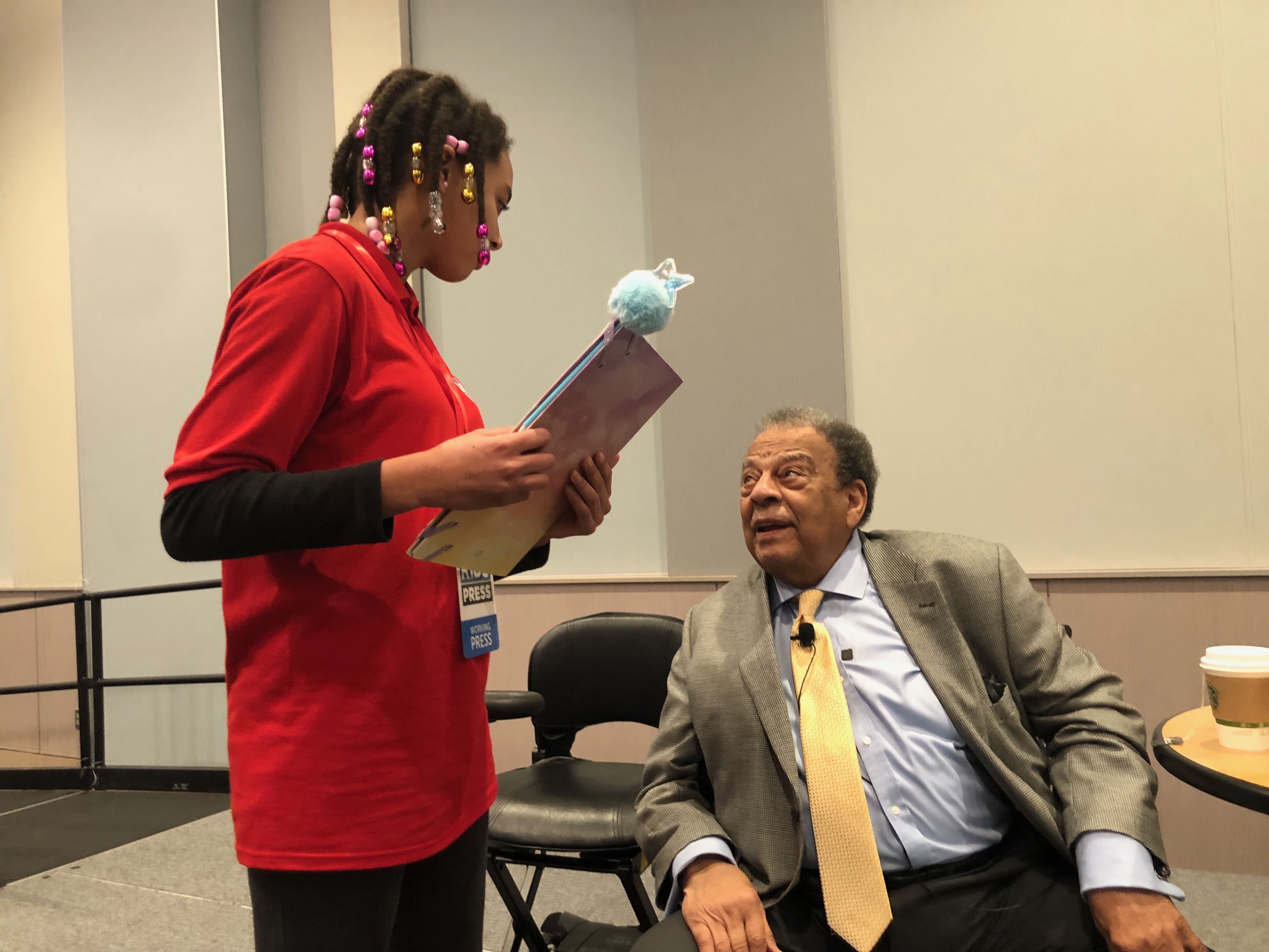 Andrew Young Visits Atlanta Kid Reporters' Notebook Scholastic Inc.